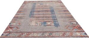 Tappeto Gabbeh Nova Geometrico Grigio Blu 207x297 Cm