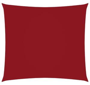 Parasole a Vela in Tela Oxford Quadrato 4,5x4,5 m Rosso