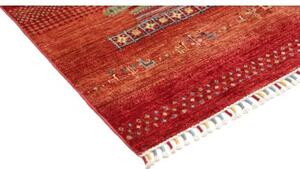 Tappeto Gabbeh Nova Geometrico Rosso Beige 124x186 Cm