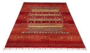 Tappeto Gabbeh Nova Geometrico Rosso Beige 124x186 Cm