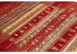 Tappeto Gabbeh Nova Geometrico Rosso Beige 124x186 Cm