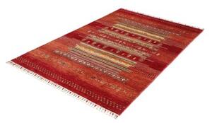 Tappeto Gabbeh Nova Geometrico Rosso Beige 124x186 Cm