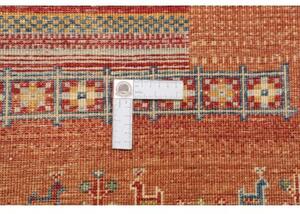 Tappeto Gabbeh Nova Geometrico Rosso Mattone Beige 125x183 Cm