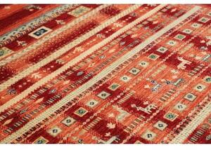 Tappeto Gabbeh Nova Geometrico Rosso Ruggine Beige 170x251 Cm