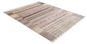Tappeto Gabbeh Nova Geometrico Grigio Beige 155x194 Cm