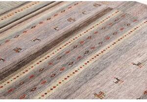 Tappeto Gabbeh Nova Geometrico Grigio Beige 155x194 Cm
