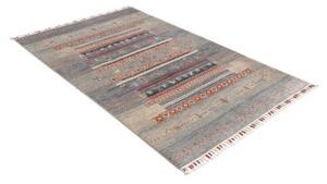 Tappeto Gabbeh Nova Geometrico Blu Avorio 120x186 Cm