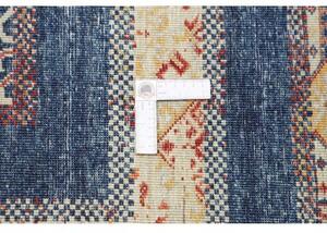 Tappeto Gabbeh Nova Geometrico Blu Scuro Avorio 169x240 Cm