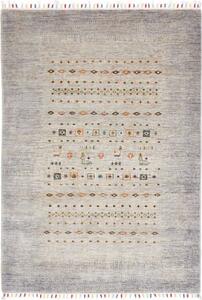 Tappeto Gabbeh Nova Figurativo Grigio Beige 125x176 Cm