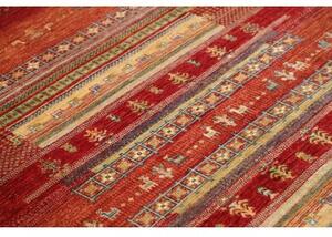 Tappeto Gabbeh Nova Geometrico Rosso Mattone Beige 125x183 Cm
