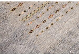 Tappeto Gabbeh Nova Figurativo Grigio Beige 125x176 Cm