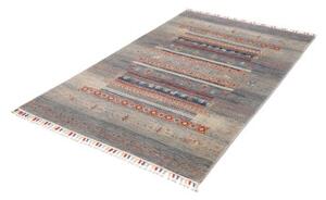 Tappeto Gabbeh Nova Geometrico Blu Avorio 120x186 Cm