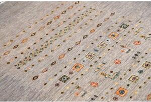 Tappeto Gabbeh Nova Figurativo Grigio Beige 125x176 Cm