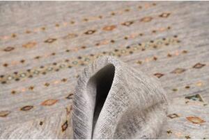 Tappeto Gabbeh Nova Figurativo Grigio Beige 125x176 Cm