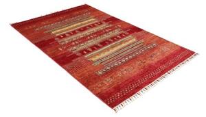 Tappeto Gabbeh Nova Geometrico Rosso Beige 124x186 Cm