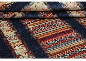 Tappeto Gabbeh Nova Geometrico Blu Scuro Avorio 169x240 Cm