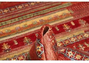 Tappeto Gabbeh Nova Geometrico Rosso Beige 124x186 Cm