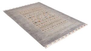 Tappeto Gabbeh Nova Figurativo Grigio Beige 125x176 Cm