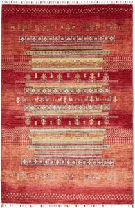 Tappeto Gabbeh Nova Geometrico Rosso Beige 124x186 Cm