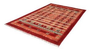 Tappeto Gabbeh Nova Geometrico Rosso Ruggine Beige 170x251 Cm