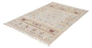Tappeto Gabbeh Nova Geometrico Grigio Beige 122x178 Cm
