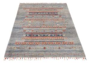 Tappeto Gabbeh Nova Geometrico Azzurro Blu 103x158 Cm