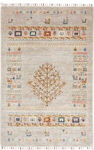 Tappeto Gabbeh Nova Figurativo Beige Blu 103x149 Cm