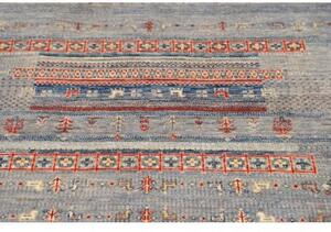 Tappeto Gabbeh Nova Geometrico Azzurro Blu 103x158 Cm