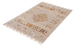Tappeto Gabbeh Nova Figurativo Beige Blu 103x149 Cm
