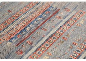 Tappeto Gabbeh Nova Geometrico Azzurro Blu 103x158 Cm
