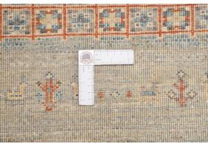 Tappeto Gabbeh Nova Geometrico Blu Rosso 103x147 Cm