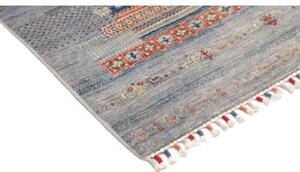 Tappeto Gabbeh Nova Geometrico Azzurro Blu 103x158 Cm