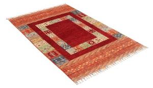 Tappeto Gabbeh Nova Geometrico Rosso Multicolore 101x153 Cm