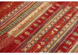 Tappeto Gabbeh Nova Geometrico Rosso Mattone Beige 99x150 Cm
