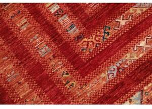 Tappeto Gabbeh Nova Geometrico Rosso Mattone Arrugginito 99x148 Cm
