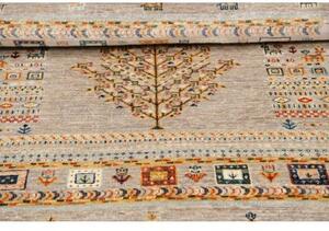 Tappeto Gabbeh Nova Figurativo Beige Blu 103x149 Cm