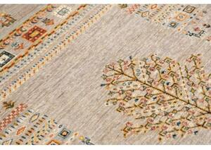 Tappeto Gabbeh Nova Figurativo Beige Blu 103x149 Cm