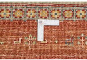 Tappeto Gabbeh Nova Geometrico Rosso Mattone Beige 99x150 Cm