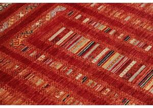 Tappeto Gabbeh Nova Geometrico Rosso Mattone Arrugginito 99x148 Cm