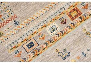 Tappeto Gabbeh Nova Figurativo Beige Blu 103x149 Cm