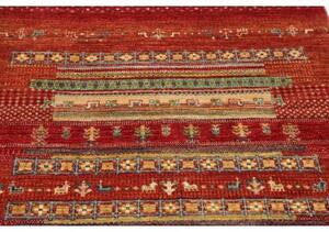 Tappeto Gabbeh Nova Geometrico Rosso Mattone Beige 99x150 Cm
