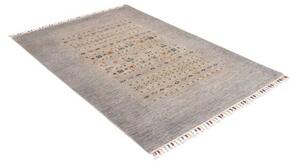Tappeto Gabbeh Nova Figurativo Grigio Beige 124x178 Cm