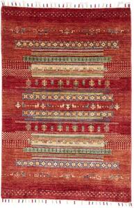 Tappeto Gabbeh Nova Geometrico Rosso Mattone Beige 99x150 Cm