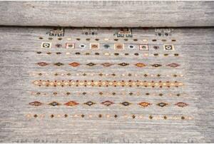 Tappeto Gabbeh Nova Figurativo Grigio Beige 80x126 Cm