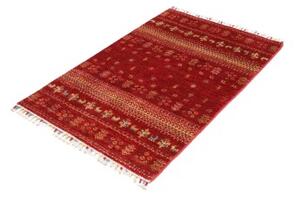 Tappeto Gabbeh Nova Stilizzato Rosso Beige 83x128 Cm