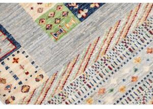 Tappeto Gabbeh Nova Geometrico Azzurro Multicolore 103x145 Cm