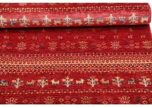 Tappeto Gabbeh Nova Figurativo Rosso Beige 80x123 Cm