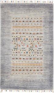 Tappeto Gabbeh Nova Figurativo Grigio Beige 80x126 Cm
