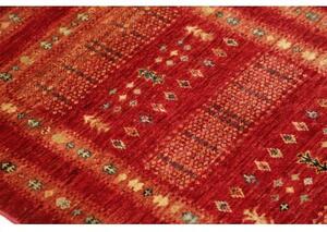 Tappeto Gabbeh Nova Geometrico Rosso Beige 78x119 Cm