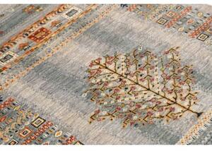 Tappeto Gabbeh Nova Geometrico Azzurro Beige 104x143 Cm